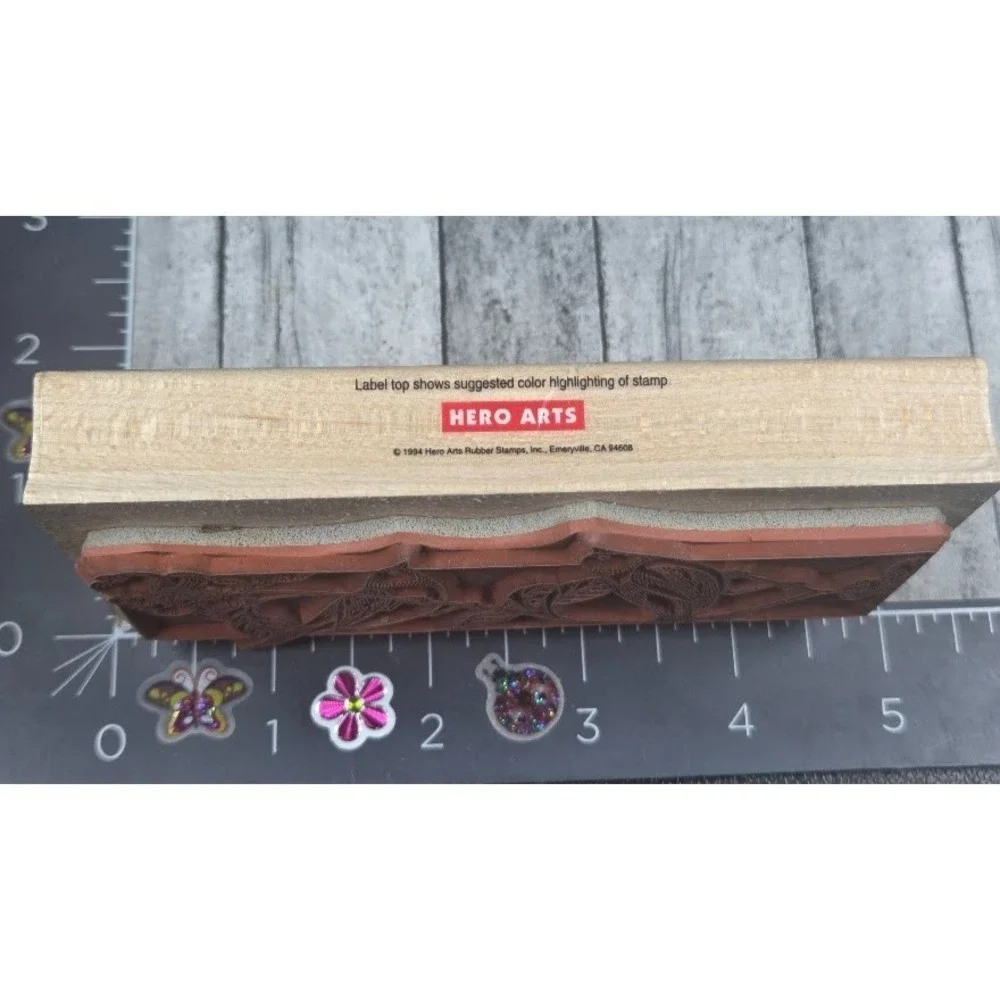 Hero Arts Bird Bookmark H923 Flowers Tree Branch Rubber Stamp Wood #D1